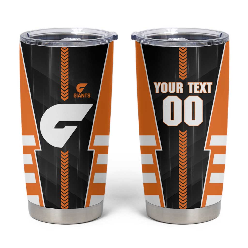 Personalized Greater Western Sydney Giants Tumbler Cup Modern Geometric Sports Graphic Style