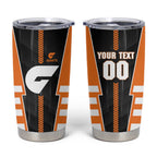 Personalized Greater Western Sydney Giants Tumbler Cup Modern Geometric Sports Graphic Style