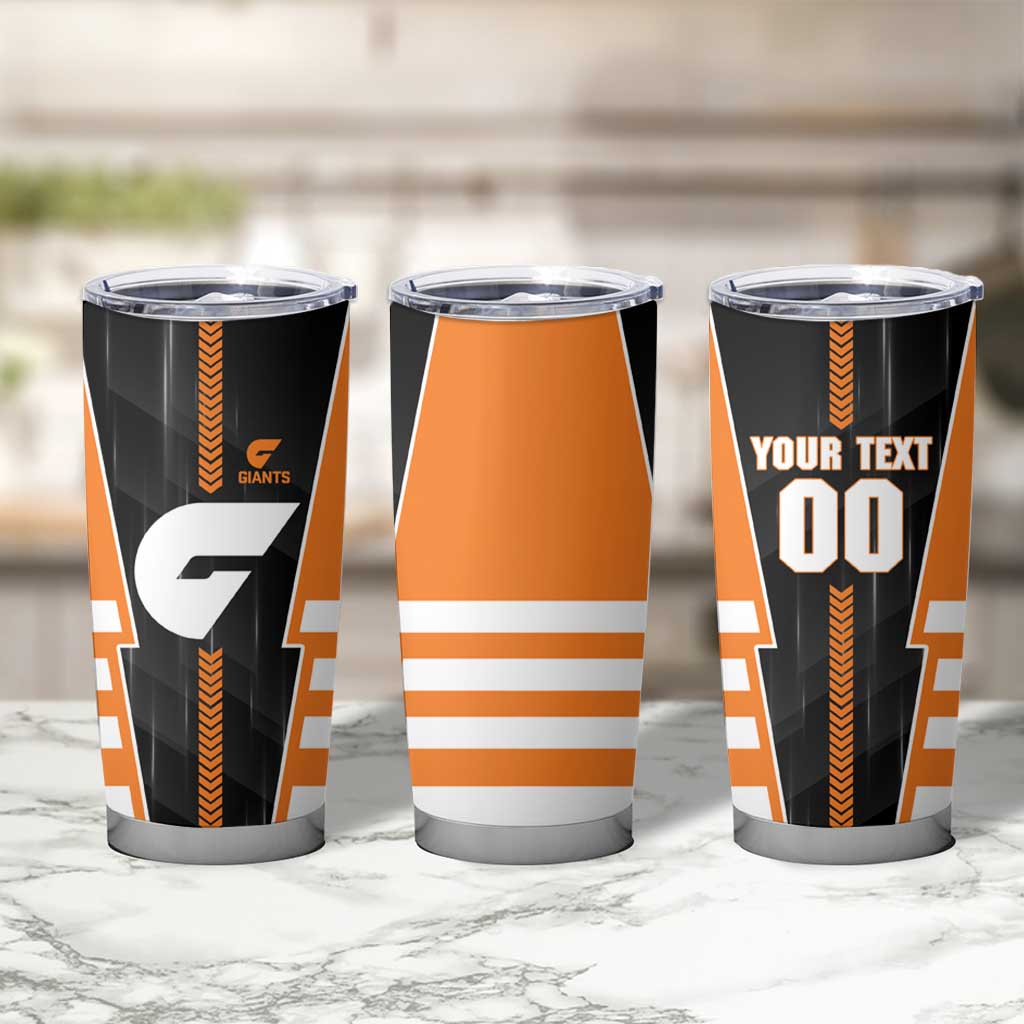 Personalized Greater Western Sydney Giants Tumbler Cup Modern Geometric Sports Graphic Style