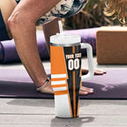 Personalized Greater Western Sydney Giants Tumbler With Handle Modern Geometric Sports Graphic Style