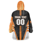 Personalized Greater Western Sydney Giants Wearable Blanket Hoodie Modern Geometric Sports Graphic Style