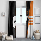 Greater Western Sydney Giants Window Curtain Modern Geometric Sports Graphic Style