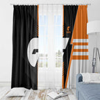 Greater Western Sydney Giants Window Curtain Modern Geometric Sports Graphic Style