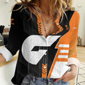 Personalized Greater Western Sydney Giants Women Casual Shirt Modern Geometric Sports Graphic Style