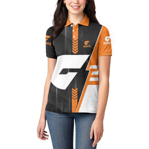 Personalized Greater Western Sydney Giants Women Polo Shirt Modern Geometric Sports Graphic Style
