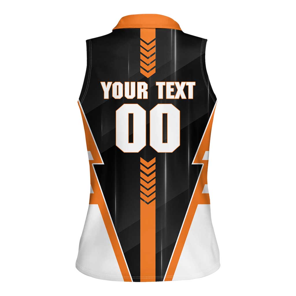 Personalized Greater Western Sydney Giants Women Sleeveless Polo Shirt Modern Geometric Sports Graphic Style