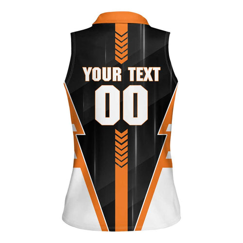 Personalized Greater Western Sydney Giants Women Sleeveless Polo Shirt Modern Geometric Sports Graphic Style