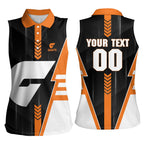 Personalized Greater Western Sydney Giants Women Sleeveless Polo Shirt Modern Geometric Sports Graphic Style