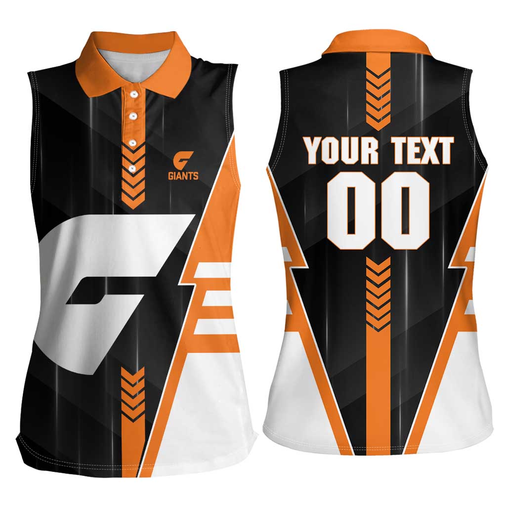Personalized Greater Western Sydney Giants Women Sleeveless Polo Shirt Modern Geometric Sports Graphic Style