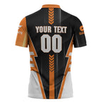 Personalized Greater Western Sydney Giants Zipper Polo Shirt Modern Geometric Sports Graphic Style