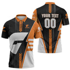 Personalized Greater Western Sydney Giants Zipper Polo Shirt Modern Geometric Sports Graphic Style