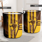 Hawthorn Hawks Laundry Basket Modern Geometric Sports Graphic Style