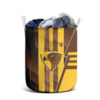 Hawthorn Hawks Laundry Basket Modern Geometric Sports Graphic Style