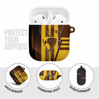 Hawthorn Hawks AirPods Case Modern Geometric Sports Graphic Style