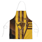 Hawthorn Hawks Apron Modern Geometric Sports Graphic Style