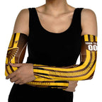 Personalized Hawthorn Hawks Arm Sleeves Modern Geometric Sports Graphic Style