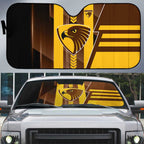 Hawthorn Hawks Auto Sun Shade Modern Geometric Sports Graphic Style