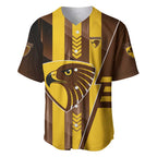 Personalized Hawthorn Hawks Baseball Jersey Modern Geometric Sports Graphic Style