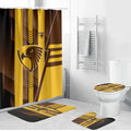 Hawthorn Hawks Bathroom Set Modern Geometric Sports Graphic Style