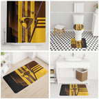 Hawthorn Hawks Bathroom Set Modern Geometric Sports Graphic Style