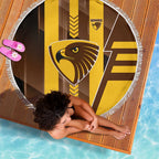 Hawthorn Hawks Beach Blanket Modern Geometric Sports Graphic Style