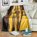 Hawthorn Hawks Blanket Modern Geometric Sports Graphic Style