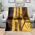 Hawthorn Hawks Blanket Modern Geometric Sports Graphic Style