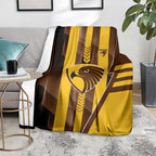 Hawthorn Hawks Blanket Modern Geometric Sports Graphic Style