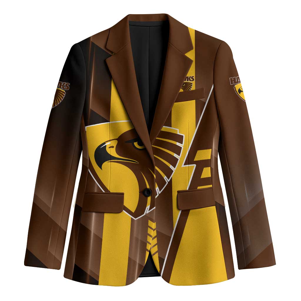 Personalized Hawthorn Hawks Blazer Modern Geometric Sports Graphic Style