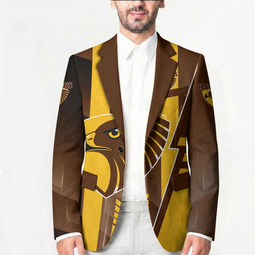 Personalized Hawthorn Hawks Blazer Modern Geometric Sports Graphic Style