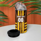 Personalized Hawthorn Hawks 4 in 1 Can Cooler Tumbler Modern Geometric Sports Graphic Style