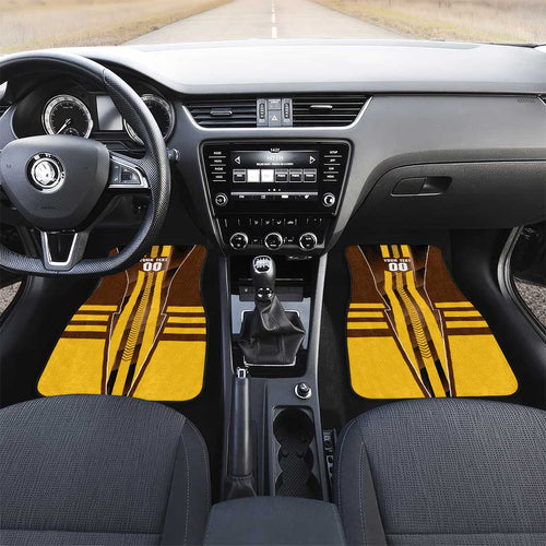 Personalized Hawthorn Hawks Car Mats Modern Geometric Sports Graphic Style
