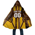 Personalized Hawthorn Hawks Cloak Modern Geometric Sports Graphic Style