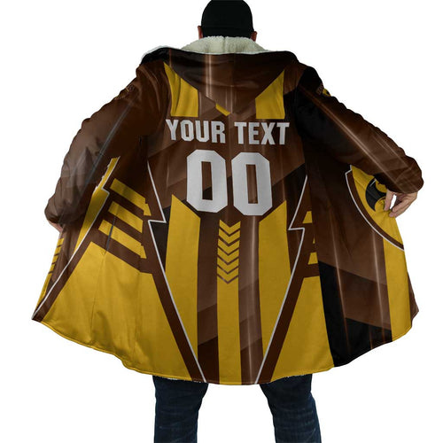 Personalized Hawthorn Hawks Cloak Modern Geometric Sports Graphic Style