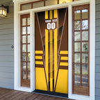 Personalized Hawthorn Hawks Door Cover Modern Geometric Sports Graphic Style