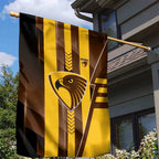 Hawthorn Hawks Garden Flag Modern Geometric Sports Graphic Style