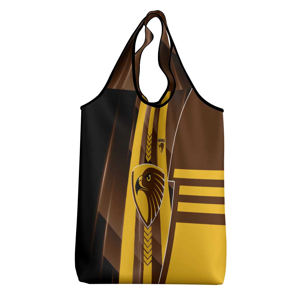 Hawthorn Hawks Grocery Bag Modern Geometric Sports Graphic Style