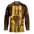 Personalized Hawthorn Hawks Hockey Jersey Modern Geometric Sports Graphic Style