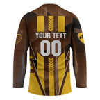 Personalized Hawthorn Hawks Hockey Jersey Modern Geometric Sports Graphic Style
