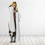 Hawthorn Hawks Hooded Blanket Modern Geometric Sports Graphic Style