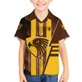 Personalized Hawthorn Hawks Kid Hawaiian Shirt Modern Geometric Sports Graphic Style