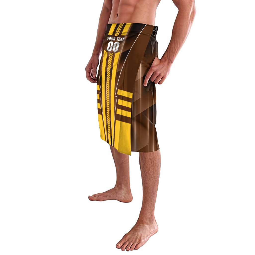 Personalized Hawthorn Hawks Lavalava Modern Geometric Sports Graphic Style