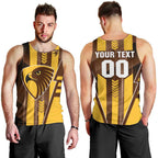 Personalized Hawthorn Hawks Men Tank Top Modern Geometric Sports Graphic Style