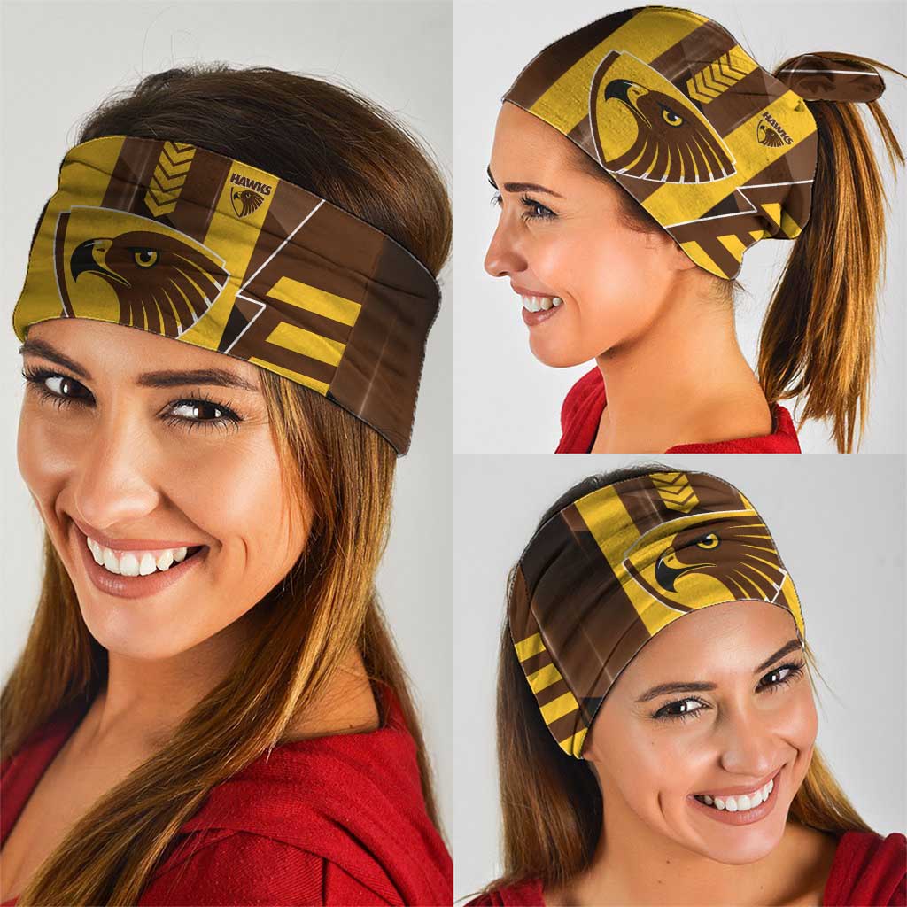 Hawthorn Hawks Neck Gaiter Modern Geometric Sports Graphic Style