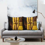 Hawthorn Hawks Pillow Cover Modern Geometric Sports Graphic Style