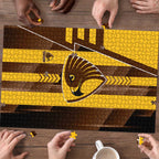 Hawthorn Hawks Puzzle Modern Geometric Sports Graphic Style