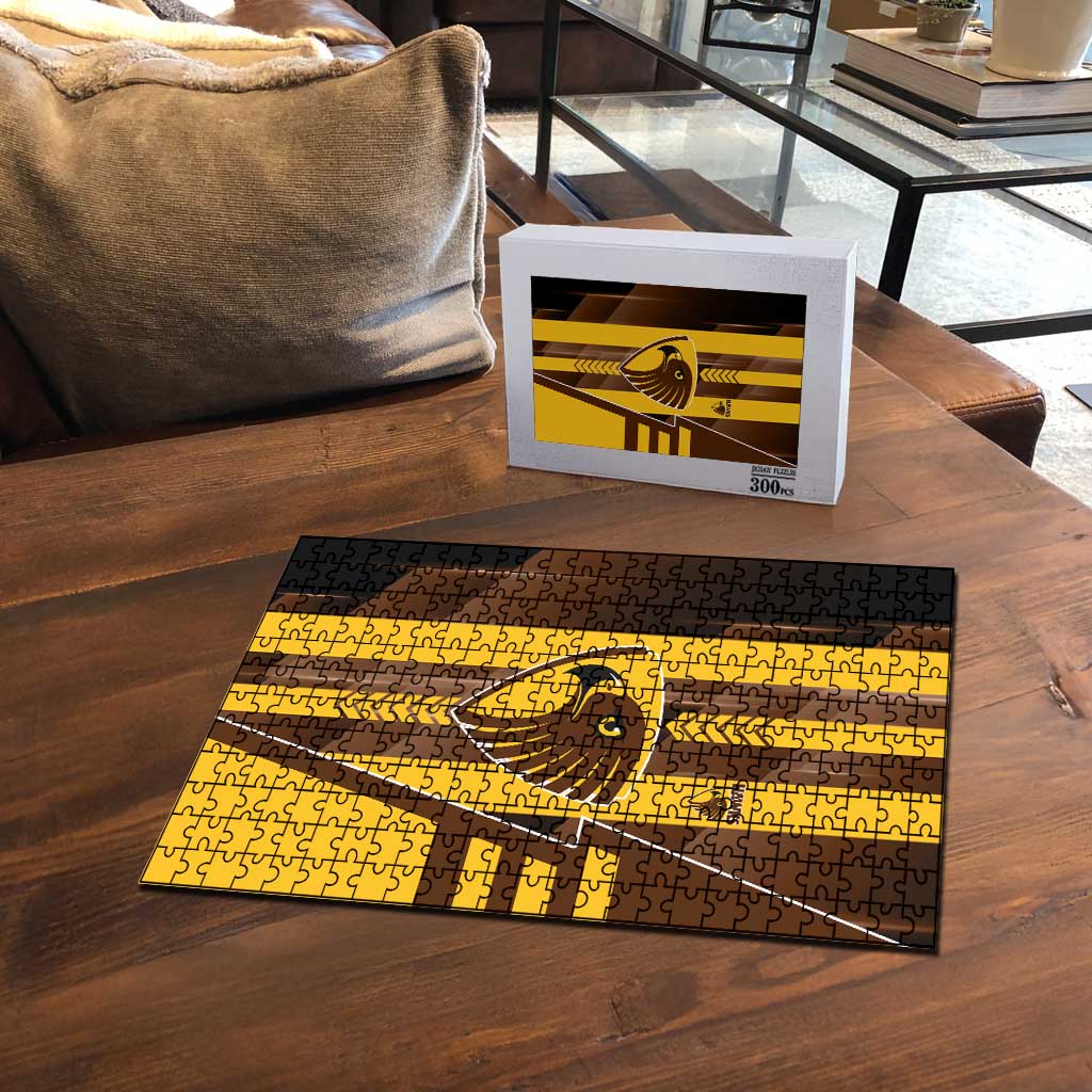Hawthorn Hawks Puzzle Modern Geometric Sports Graphic Style