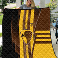 Hawthorn Hawks Quilt Modern Geometric Sports Graphic Style
