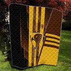 Hawthorn Hawks Quilt Modern Geometric Sports Graphic Style