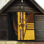 Hawthorn Hawks Quilt Modern Geometric Sports Graphic Style